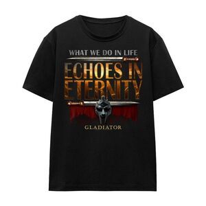 Gladiator Unisex Adult Echoes In Eternity T-Shirt / Black